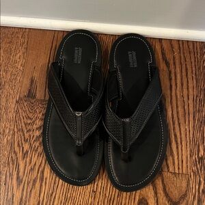 Johnston & Murphy Black Men's Flip-Flops